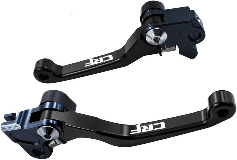 Adsspro Motorcycle Billet Foldable Brake Clutch Lever Handle CNC Aluminum Pivot for CRF125F CRF125 F CRF 125 F 2014-2022 2014 2015 2016 2017 2019 2019 2020 2021 2022 Dirt Pit Bike（Black） - Image 1